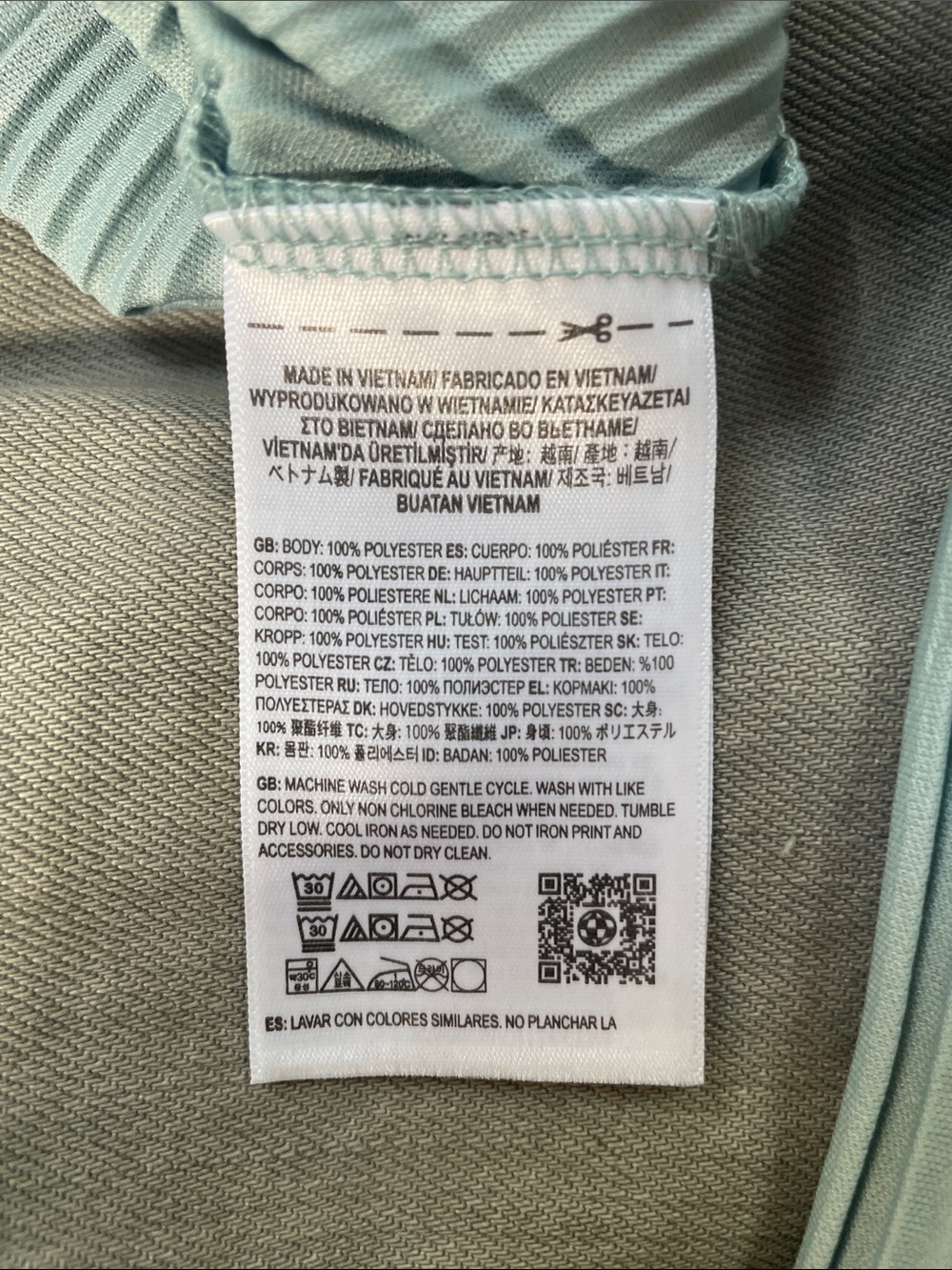 Vans Mint Green Pleated Wide-Leg Pants - Picture 7 of 7